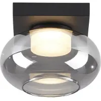 Schöner Wohnen LED-taklampe Sia, røykgrå 3.000 K
