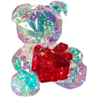 Konstsmide Teddybjørn, diamanteffekt, RGB