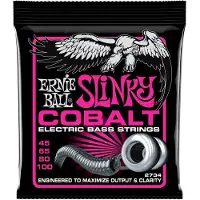 Ernie Ball Super Slinky 2734 Cobalt Bass Guitar Strings 45-100