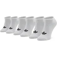 Adidas Originals Ankelsokker - Trefoil - 3-pack - Hvit m. Logo - - 39/42 - Sokker