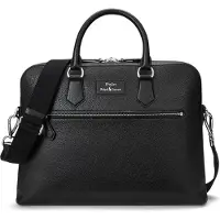 Ralph Lauren for man. 405962458001 Black grained leather travel bag (OSFA), Casual