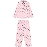 Ralph Lauren Polo Ralph Lauren Pysjamas - Hvit/Rosa Stripet m. Bamser - - 14 år (164) - 2-delt nattøy