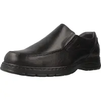 Fluchos for man. 9144_SALV_NEGF Leather shoes 9144 Crono black (45), Casual
