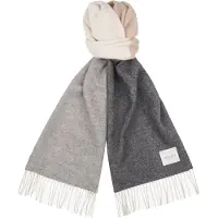 Profuomo Skjerf Lammeull Flerfarget Grå Beige Off-white