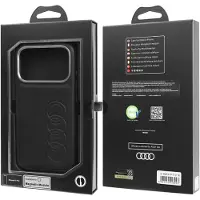 Audi TT MagSafe-etui i syntetisk skinn til iPhone 17 Pro – svart