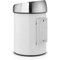 Brabantia Touch Bin - Søppelbøtte - skyvelokk - 3 L - hvit
