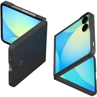Spigen AirSkin Aramid-etui for Samsung Galaxy Z Flip 7 - Svart