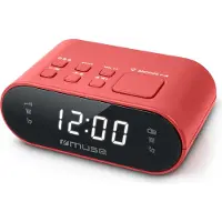 Muse M10red Vekkerklokke
