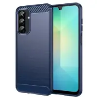 Mtp Products Samsung Galaxy A26 Børstet TPU Deksel - Karbonfiber - Blå