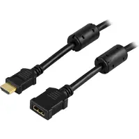 Deltaco HDMI-122 - HDMI-forlengelseskabel - HDMI hann til HDMI hunn - 2 m