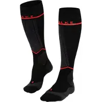 Falke SK Energizing Skisokker, Dame, Black/Neon Red