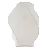 LUCANDE Tovina hengelampe, tekstil, hvit, Ø35cm