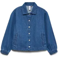 Vero moda Tenna skjorte lang erm mellomblå denim (152 / 12 år)
