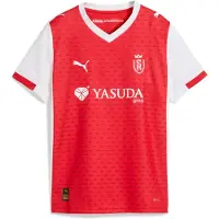 Puma Stade de Reims 25/26 Home Jersey Youth, Clothing, Red/White, 7-8Y