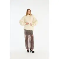 ROTATE for woman. 1146513073 Tasha skirt brown (34), Casual, Party, Recycled Polister, Sustainable