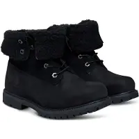 Timberland for woman. TB18149A0011 Leather boots Authentic Mid Warm black (39 W), Flat, Laces, Casual