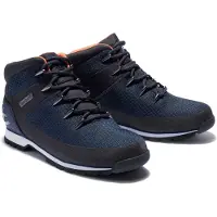 Timberland for man. TB1A1QKA0191 Euro Sprint navy waterproof mid-cut shoes (42), Flat, Laces, Casual