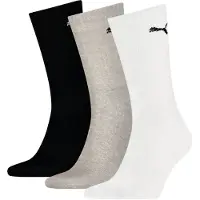 Puma Kojines Sport Crew Lightweight 3P balta, pilka, juoda 907940 03 (39-42)