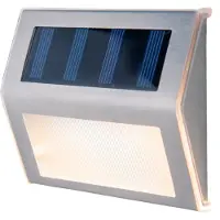 Näve LED-utendørs vegglampe 5282104, stål, sett med 4, IP44