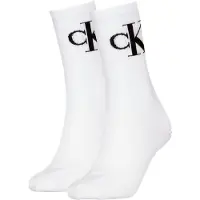 Calvin Klein Jeans Sokker - 2-pack - Hvit M/Logo - - 39/42 - Sokker