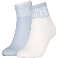 Calvin Klein 701230599 Quarter Korte Sokker 2 Enheter