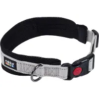 Rukka Bliss Eco halsbånd, grått - Str L: 55 - 65 cm Halsomfang, 30 mm bred