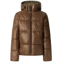 Pepe Jeans for woman. PL4024339 Short brown Sussy coat (S), Casual, Polyamide