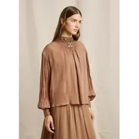Pepe Jeans for woman. PL3051291 Blouse Mona brown (XL), Casual, Viscose, Long sleeve