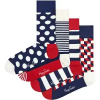 Happy socks Classic Navys Gift Set Half Lange Sokker 4 Par
