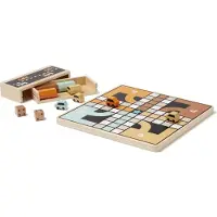 Kids Concept Ludo - Biler - Aiden - Tre - - OneSize - Brettspill