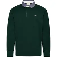 Gant for man. 2004082 Heavy Rugger with green chambray collar (XL), Casual, Cotton, Long sleeve