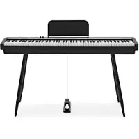 Gear4Music Keynote Compact Digital Stage Piano with Bluetooth Black