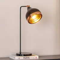 Opviq Bordlampe Yildo, svart/kobber, metall, høyde 52 cm
