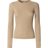 Pepe Jeans for woman. PL7000025 Carla beige jumper (L), Casual, Cotton