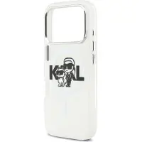 Karl Lagerfeld Iml Glitter Karl &amp; Choupette Sketch Logo Magsafe Iphone 17 Pro Telefondeksel