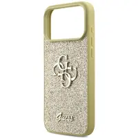 GUESS Fast Glitter Big 4G-etui for iPhone 17 Pro Max - gull