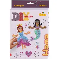 Hama Midi Perler - 2000 stk. - Prinsesse og Havfrue - - OneSize - Perler