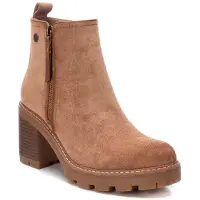 Refresh for woman. 17212503-TAUPE Ankle boots 172125 brown (36), Beige, 5 to 8 cm, Zip, Casual