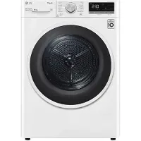 LG RH10V9AV4W, Frittstående, Frontmatet, Varme pumpe, Hvit, Rotasjon, Berøringskontroll, Luxury white