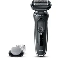 Braun Series 5 51-W1600s barbermaskin, batteri/nettdrift, svart og hvit