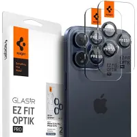 Spigen Optik.tR EZ Fit kamerabeskyttelse iPhone 14/15 Pro/Pro Max – Titanium Blue, 2 stk.