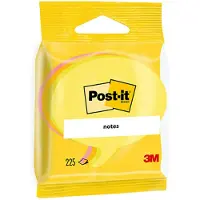 3M Post-it 2007SP - Noter - 70 x 70 mm - snakkeboble - 225 ark - gul, neongul, grå
