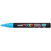 Uni-Ball Uniposca Pc-3m Fine Round Tip 1.3mm Sky Blue 6 Units Tusjpenn