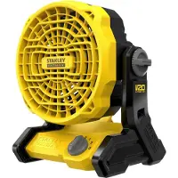 Stanley FATMAX SFMCE001B-XJ, Industriell multi-monterbar vifte, Sort, Gult, 17,8 cm, Batteri, Lithium-Ion (Li-Ion), 4 mAh