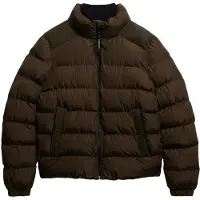Superdry for man. M5012287A Sports Quilted Jacket brown (S), Casual, Recycled Polister, Sustainable