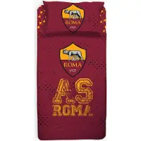 A.S Roma Fotball sengetøy - 100 % bomull - Barnesengetøy 140x200 cm - A.S. Roma