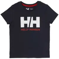 Helly Hansen Blå Logo T-skjorte (104 / 4 år)