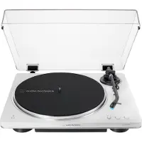 Audio-Technica AT-LP70XBT, Beltedrevet platespiller, Fullautomatisert, Sølv, Hvit, Aluminium, 33 1/3,45 RPM, DC-motor