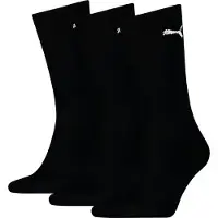 Puma Unisex Sport Crew Lightweight Socks 3 Pack, Clothing, Black, 43-46