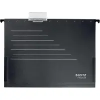 Leitz ALPHA - Hengefil - V-sokkel, 15 mm - for A4 (210 x 297 mm) - kapasitet: 150 ark - med fliker - svart